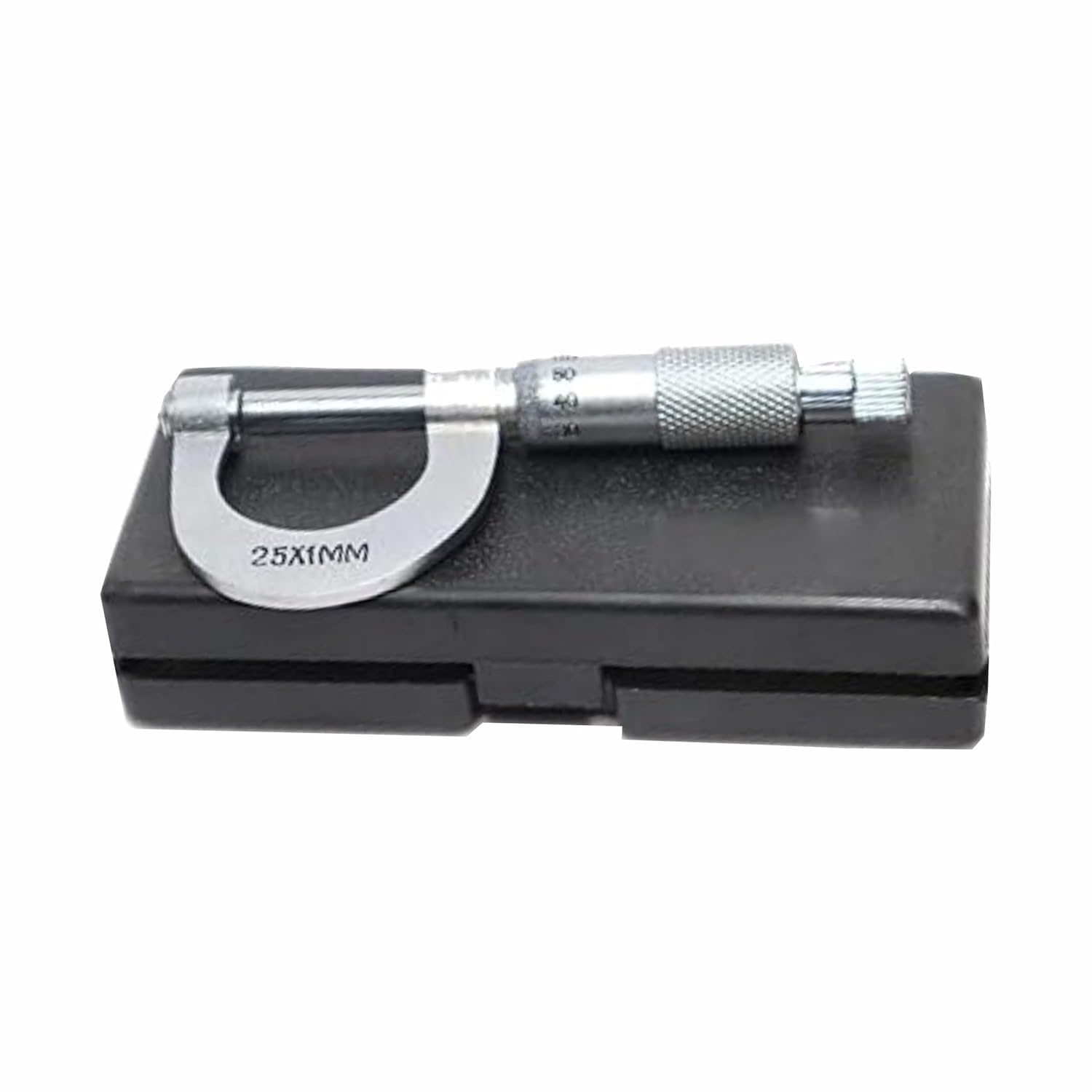 AD INTERNATIONAL Economical Outside Micrometer, Chrome Plated Finish, Ratchet Stop, 0-25 mm Range - Image 4 thumbnail