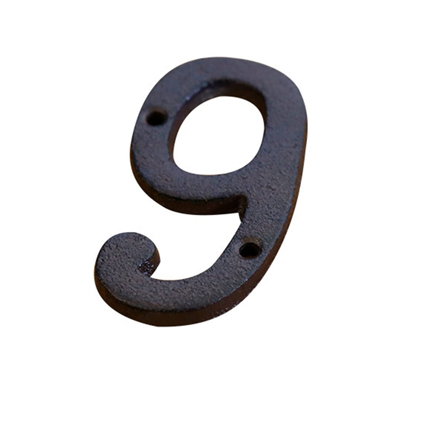 10, 2 cm Hausnummer, schwarz, Straßenadresse, Metallnagel(9)