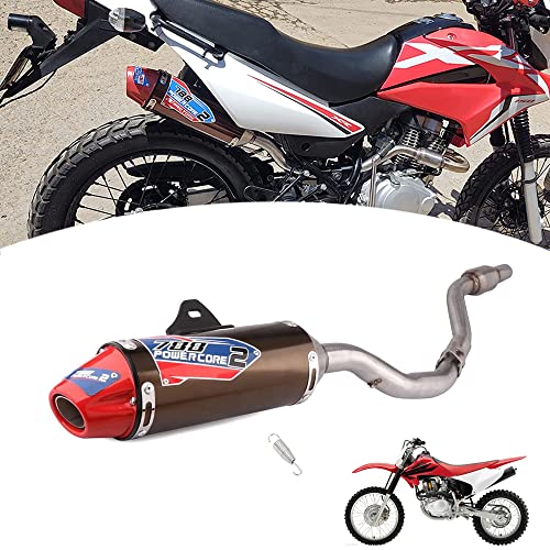 JFG RACING Dirt Bike Slip On Exhaust,Motorcycle...