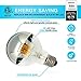 LUXON Half Chrome Light Bulbs,Dimmable,LED Edison Bulbs,Silver Dipped Anti Glare Bulb,Mirror 6W (60W Equivalent) G80/G25 Globe Decorative Light Bulb,E26 Base Warm White 2700K,for Vanity Pack of 2