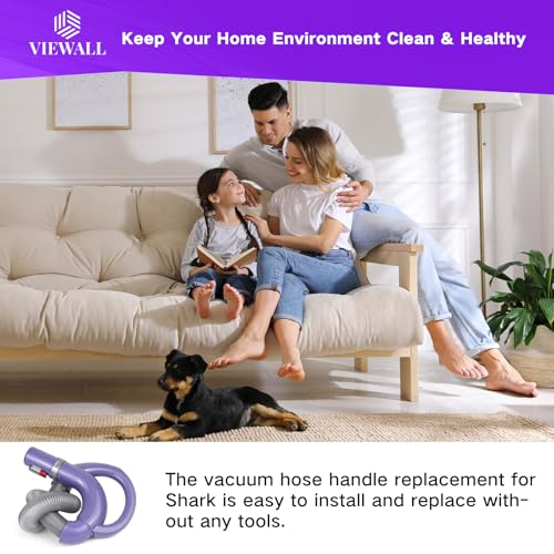 Image of VIEWALL Upgraded Replacement Hose Handle for Shark NV350 NV351 NV352 NV355 NV356 NV360 UV440 UV550 Navigator Lift Away Vacuum Clener Part 207FFJ360 153FFJ 113FFJ (Purple)