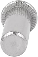 Vista 3 de uxcell A16070700ux0252 M5x18.0.197 in 304 Acero inoxidable Recto Moleteado Cerrado Remache Tuerca Cierre 20pcs