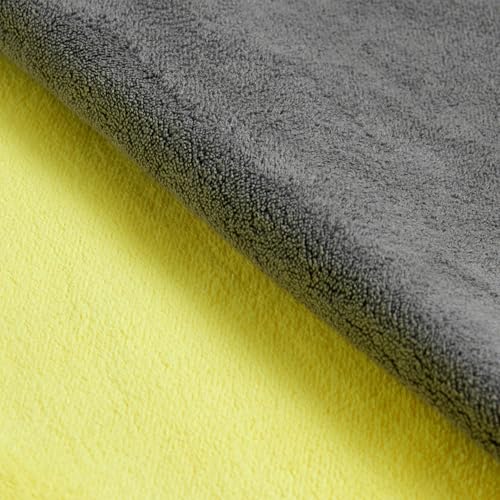 AmazonBasics Microfiber Cleaning Cloth | 800 GSM | Ultra Soft | Super Absorbent | Reusable | Pack of 2 (Multicolor) - 40cm X 40cm (Image - 5)