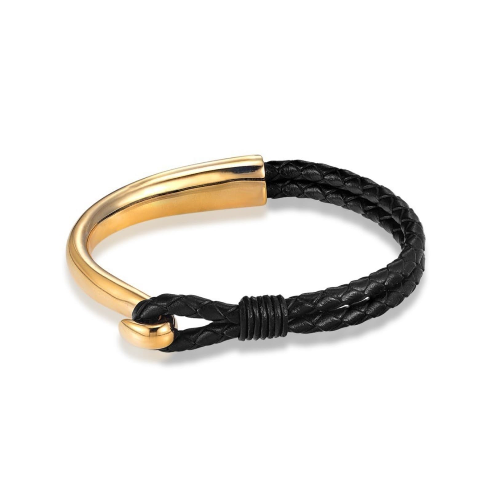 Salty Alpha Auric Jet Bracelet for Men & Boys | Leather | Wrist Band | Fancy & Stylish | Birthday Gift | Aesthetic Jewellery | Accessories for Everyday Wear (B0CZHV5P8R) Amazon Price History, Amazon Price Tracker