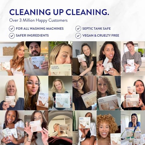 Clean People Laundry Detergent Sheets - Recyclable Packaging, Hypoallergenic, Stain Fighting - Ultra Concentrated, Laundry Soap - Fresh Scent, 96 Pack - 2