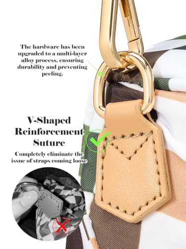 Image of Black and White Checkered Crossbody Bag Bum Bag for Women,Spacious Checkered Purse Fanny Packs Belt Bag
