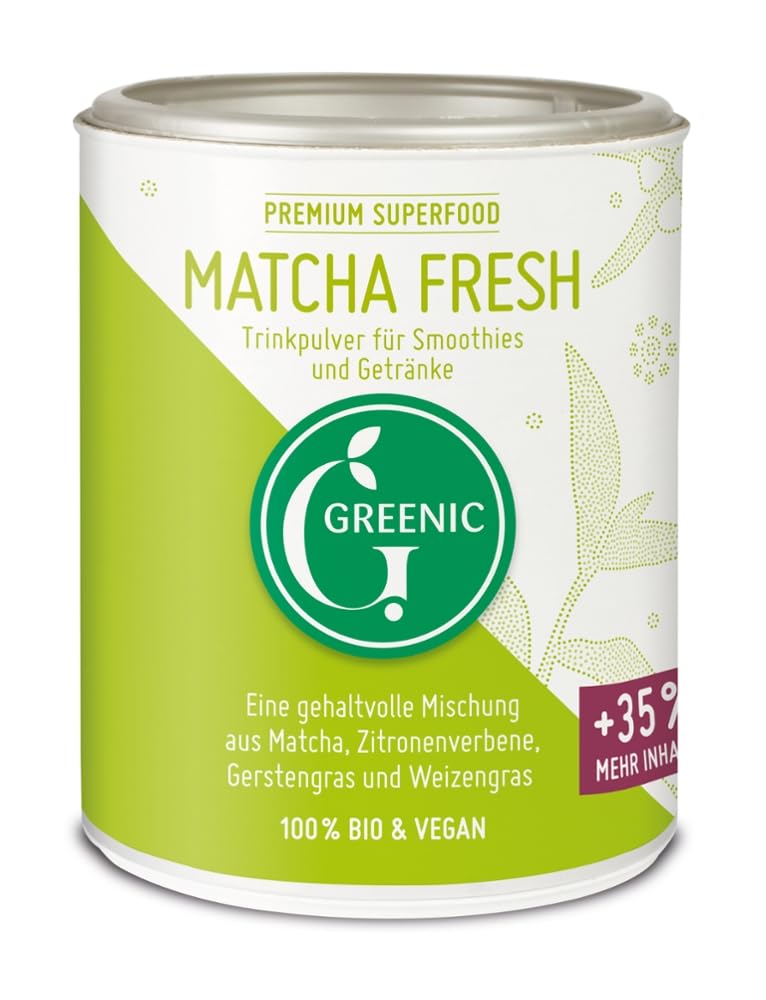 Greenic Superfood, Matcha Fresh Trinkpulver, 110g (6)