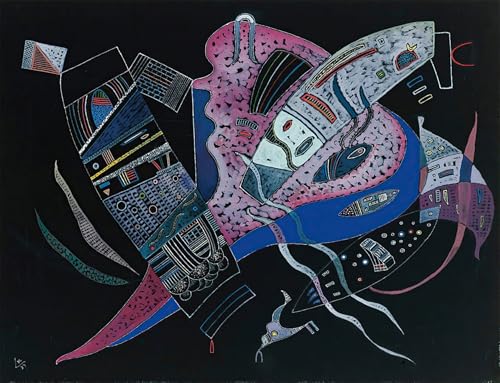 Peinture Kandinsky Abstrait pour la Décoration de la Chambre à Coucher Classique