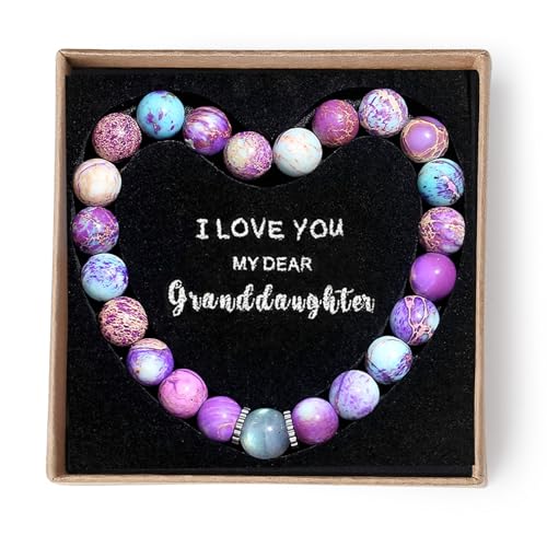 Bracelet for Granddaughter with Heart-shape Box