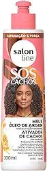 Salon Line, Ativador de Cachos, SOS Cachos, Mel e Óleo de Argan, Não Vegano - Para Cabelos Cacheados e Crespos, 500ml