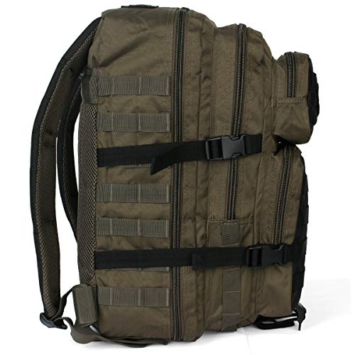 Mil-Tec US Assault Pack Tagesrucksack (36L) • Taktischer Militär Rucksack mit MOLLE-System • Bundeswehr Rucksack, Wanderrucksack… – Ansicht 3