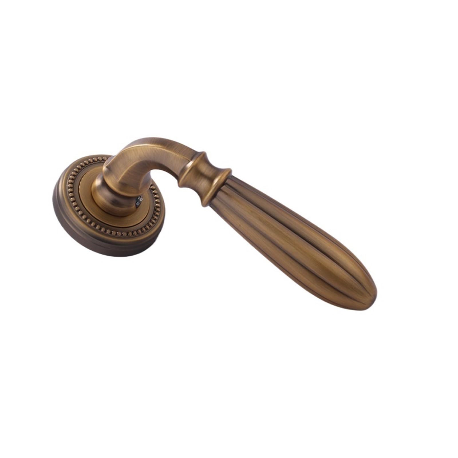 NYRXRYTCA American zinc Alloy Indoor Silent Door Lock Bedroom Wooden Door Handle Household Magnetic Door Split Lock(D15 S318 Yellow Bronze Silent)