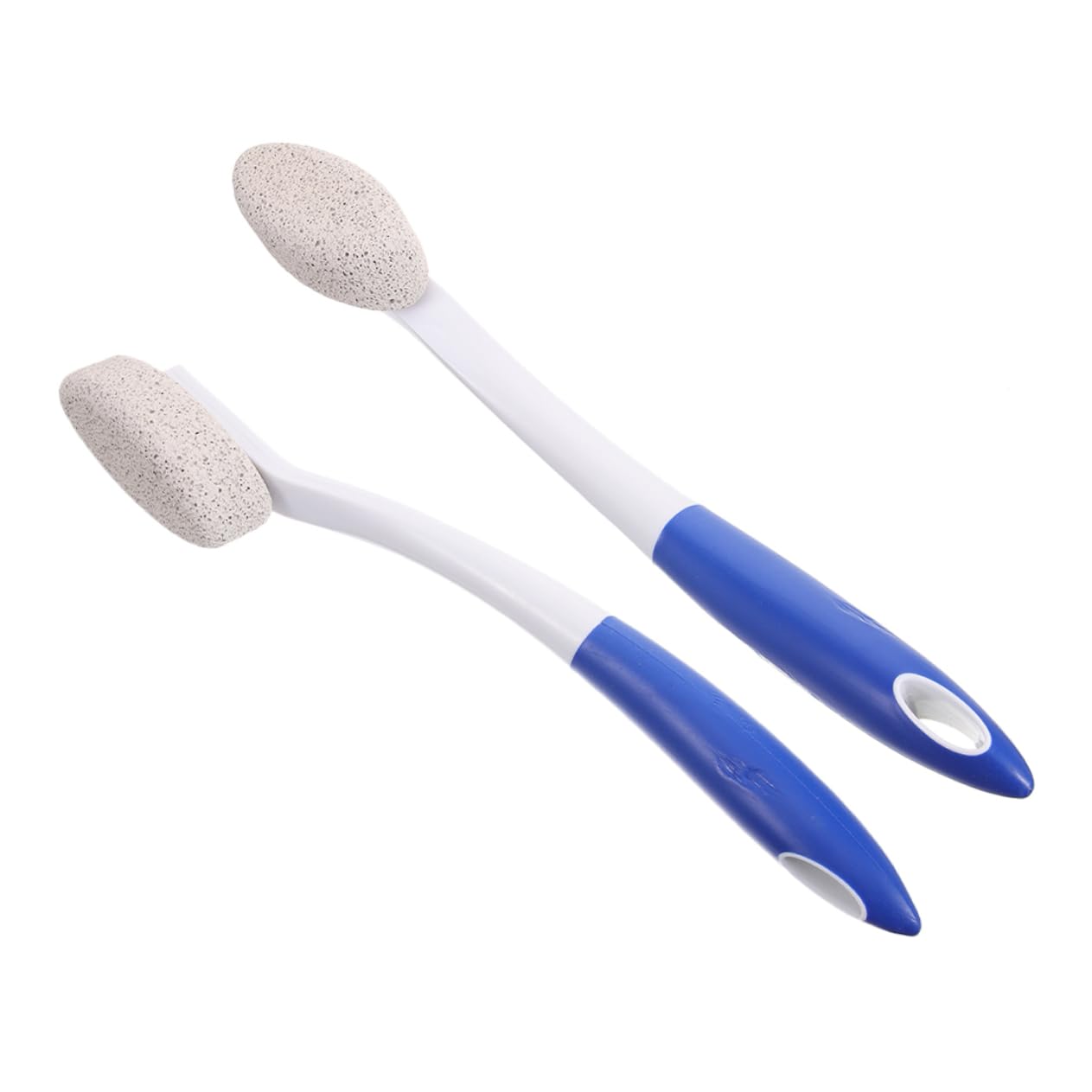 VALICLUD Raspa per Piedi Pietra Pomice, 2 Pezzi, Impugnatura Lunga Ergonomica, Testa Abrasiva Sostituibile, Antiscivolo, per Rimuovere Calli a Casa in Salone