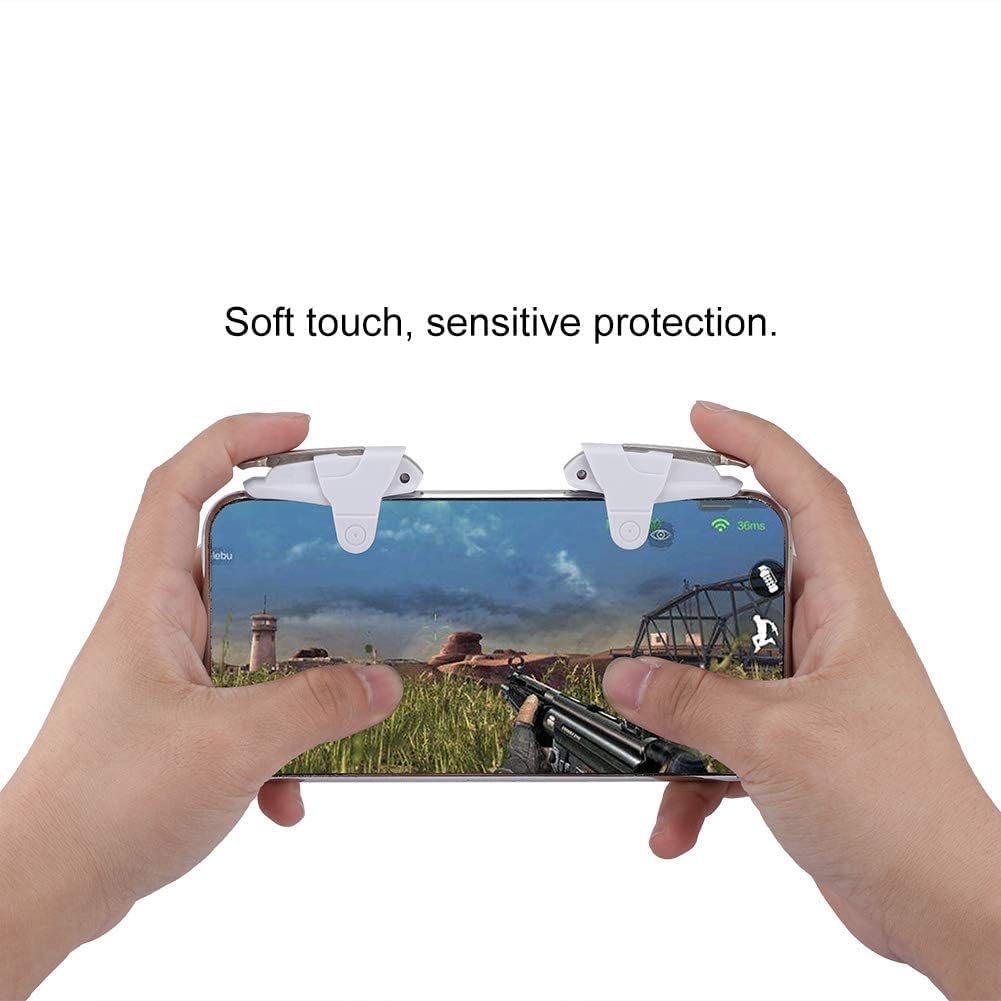 Agatige Trigger di Gioco, Controller di Gioco Mobile Pulsanti Gaming Trigger Joystick Portatili Game Pulsante PUBG per Cellulare Telefono Smartphone da 4-7 pollici con Spessore di 6-11 mm