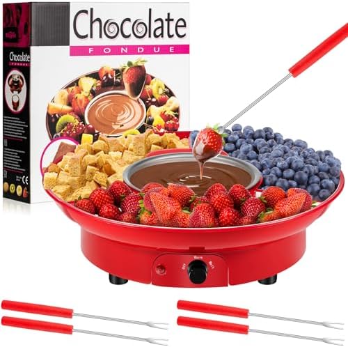 Lallisa Electric Fondue Pot Set, Chocolate Fondue Kit, Detachable...
