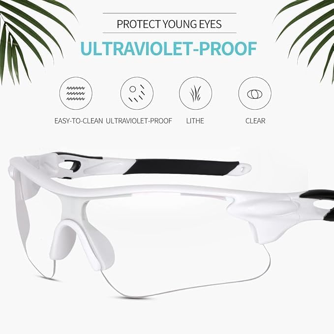Image of Roshfort Sports Non Polorized Sunglasses UV Protection Sunglass for Men & Women Cycling Running Driving Fishing Multi Shade Glasses ITALIC (Size -Medium)