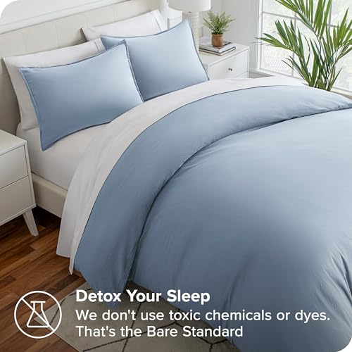 Bare Home Duvet Cover Set Single Size, Premium 1800 Ultra-Soft Duvet Cover Set, Lightweight, Cooling Duvet Cover - Image 2