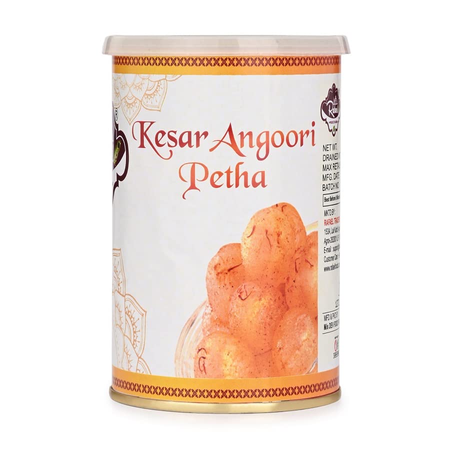 Rafael Kesar Angoori Petha 1/2 KG (Agra Famous Sweet from City of TAJ Mahal) 8 Months Shelf Life
