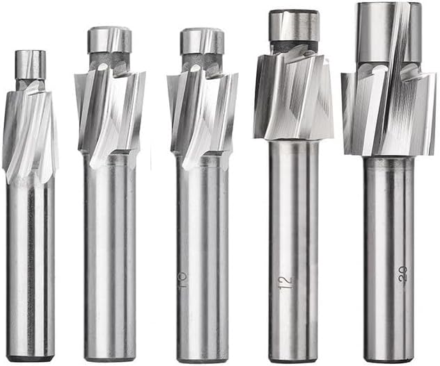 1pc HSS Counterbore End Mill 4 Flute Pilot Slotting Bit Counterbore Mill Milling Cutter,18.5x28x16x18x24x100