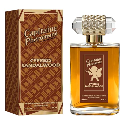 Capitaine Phéromone Parfum Homme 100ml - Bois de Santal Intense & Longue Tenue, Libère le Charme Masculin, Idéal Quotidien, Soirée et Cadeau