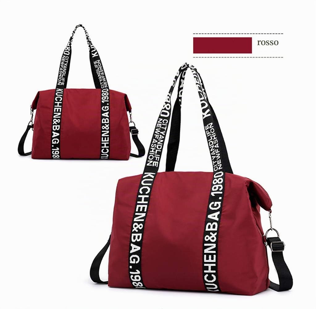 Borsa Tracolla da Donna, Popoti Borsa a Mano Portafoglio Nylon Borsa Spalla Zaino Tote Multifunzione Scuola Tasca Messenger Crossbody Bag