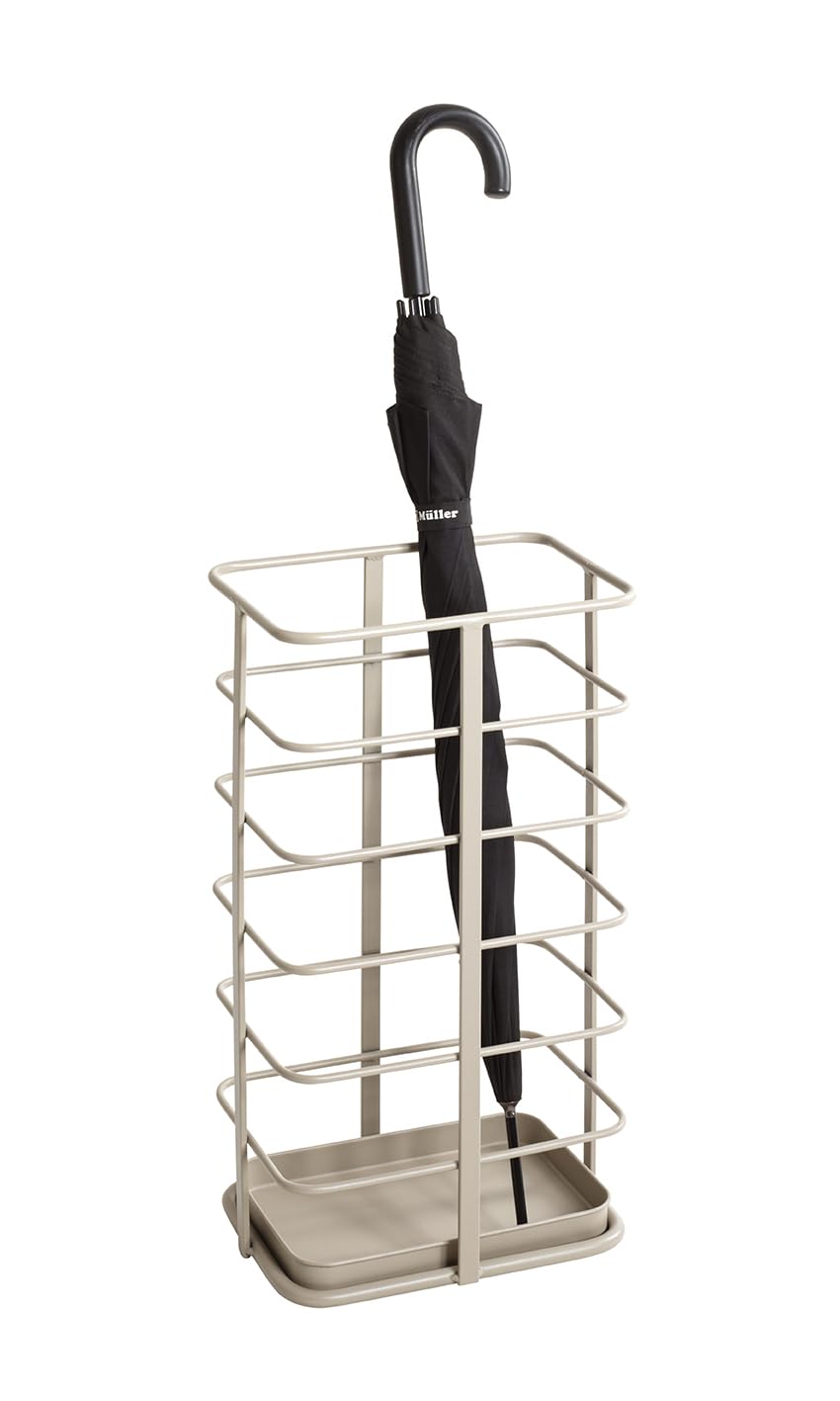 HAKU Portaombrelli grigio cashmere, metallo - Dim. L 28 cm x A 50 cm x P 20 cm, Stile Moderno