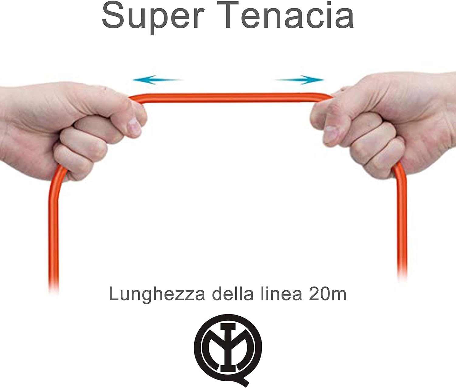 Prolunga Elettrica (20 Metri), Sezione Cavo 3X1.5mm², Spina Italiana 16A, Presa Multistandard Bipasso Schuko 10/16A, Max 3500W 250V, Supporto Avvolgicavi Incluso (20 Metri)