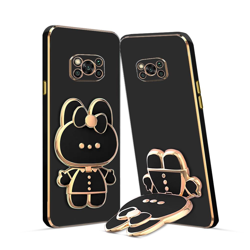 KARWAN®️ 3D Cat Back Case and Cover with Stand Compatible for Poco X3 | Stand and Mirror | Camera Protection | Electroplated | Folding Stand -Black (B0CCSHG3K7) Amazon Price History, Amazon Price Tracker