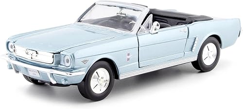 Motormax Escala 1/24 Diecast 1964 1/2 Ford Mustang Convertible en Color Azul Claro