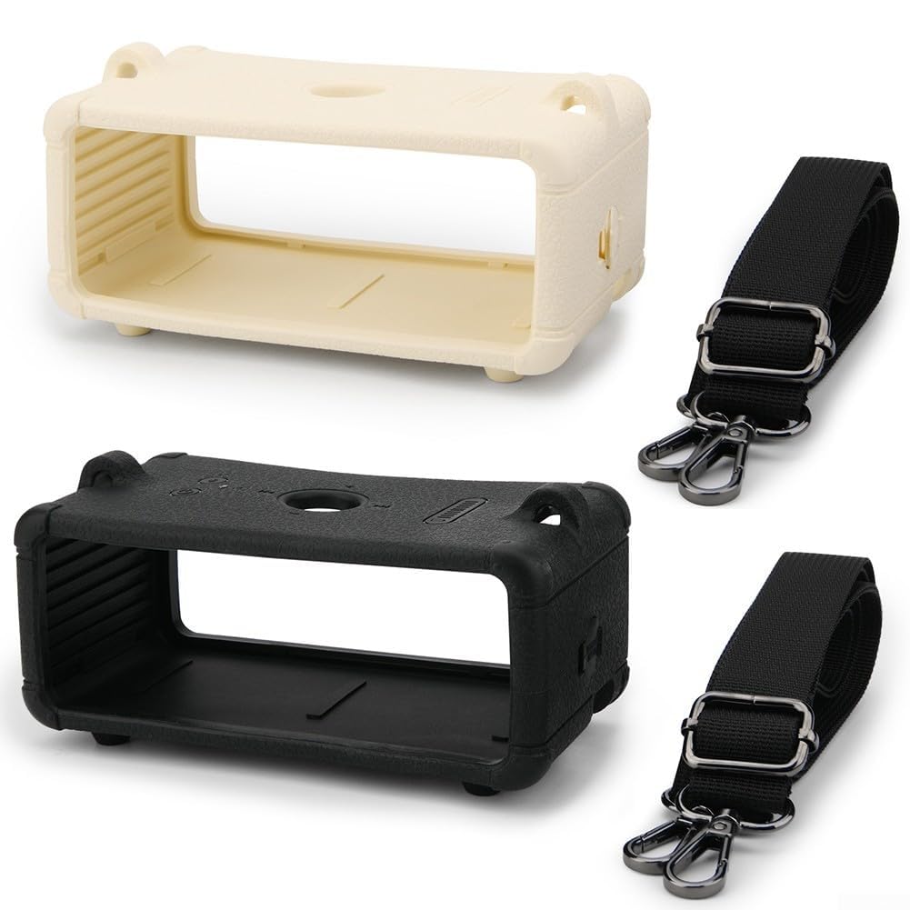 Housse en silicone conçue pour Marshall Emberton III avec bandoulière Excellente protection pendant les voyages (Noir)