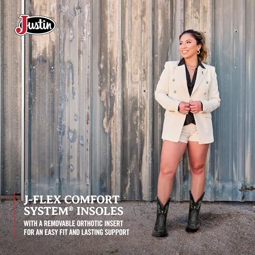 Image of Justin Mandra 8 inch Western Cowgirl Boots for Women