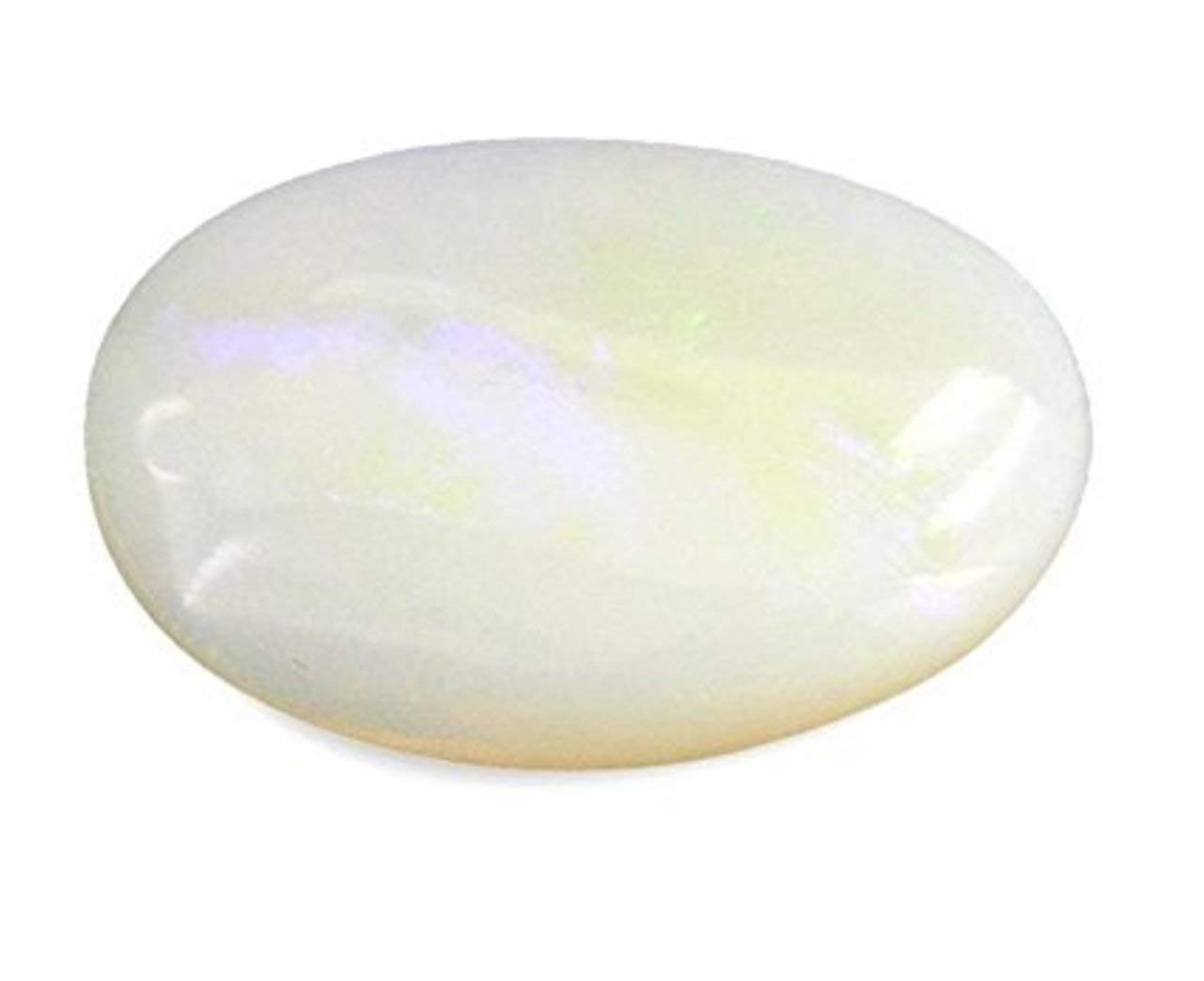Ramneek JewelsDivya Shakti 15.25 Carat WHITE OPAL (OPAL STONE) 100% ORIGINAL CERTIFIED NATURAL GEMSTONE A+ QUALITY