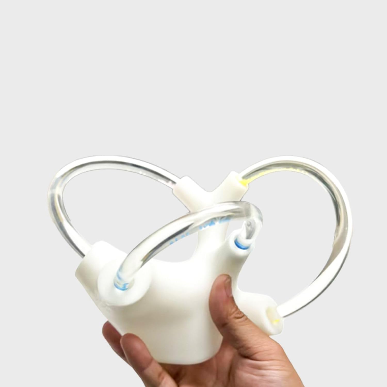 Modello del canale semicircolare dell'orecchio umano - Ingrandimento della coclea 5X, struttura chiara, ideale per lo studio anatomico, materiale didattico scientifico (Giusto)