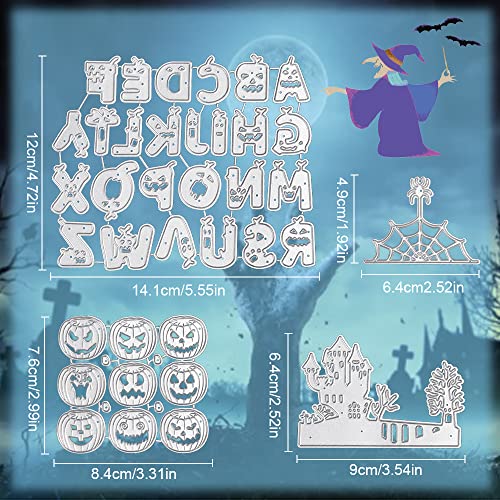 GOLRISEN 4 Pezzi Fustelle in Metallo per Halloween...