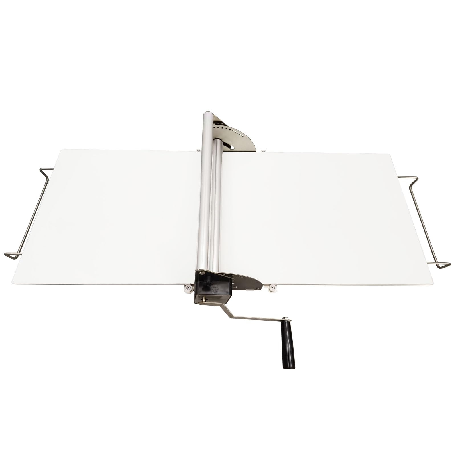 HQHAOTWU Manual Dough Sheeter Machine Pastry Machine Stainless Steel Pasta Maker for Croissants and Pizza Pastry Press Thickness 0.04