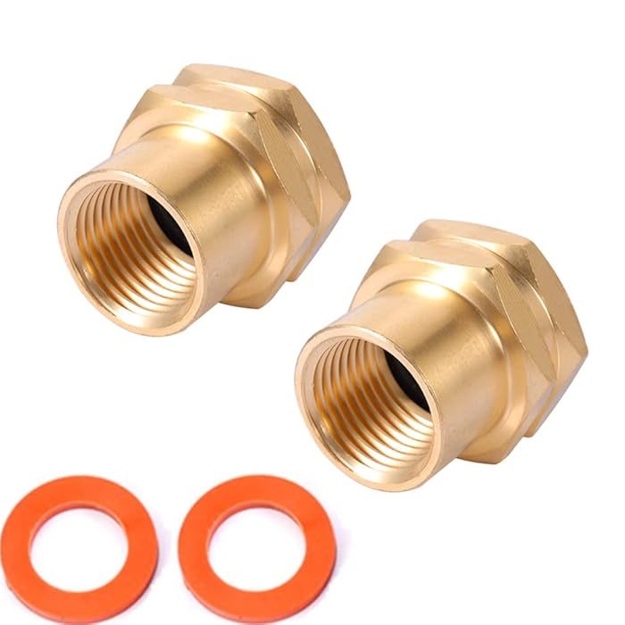 Buy Kbrotech Brass Garden Hose Adapter, 3/4”GHT Female x 1/2”NPT Female