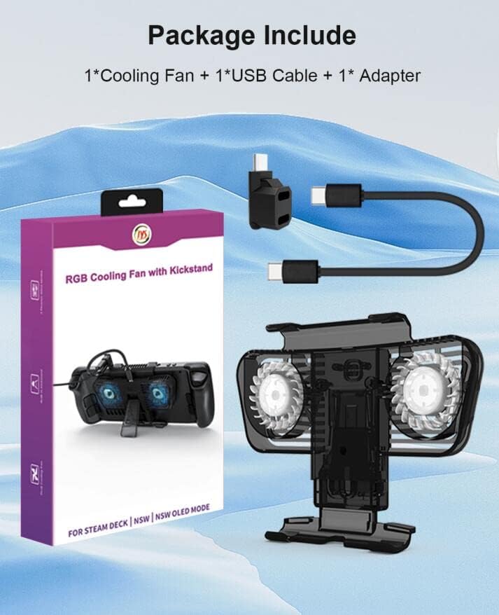 Miniatura 6 de Cooling Fan for Steam Deck DockHacksya Stand Base for Steam Deck with KickstandSteam Deck Cooler Accessories Compatible with Valve Steam Deck