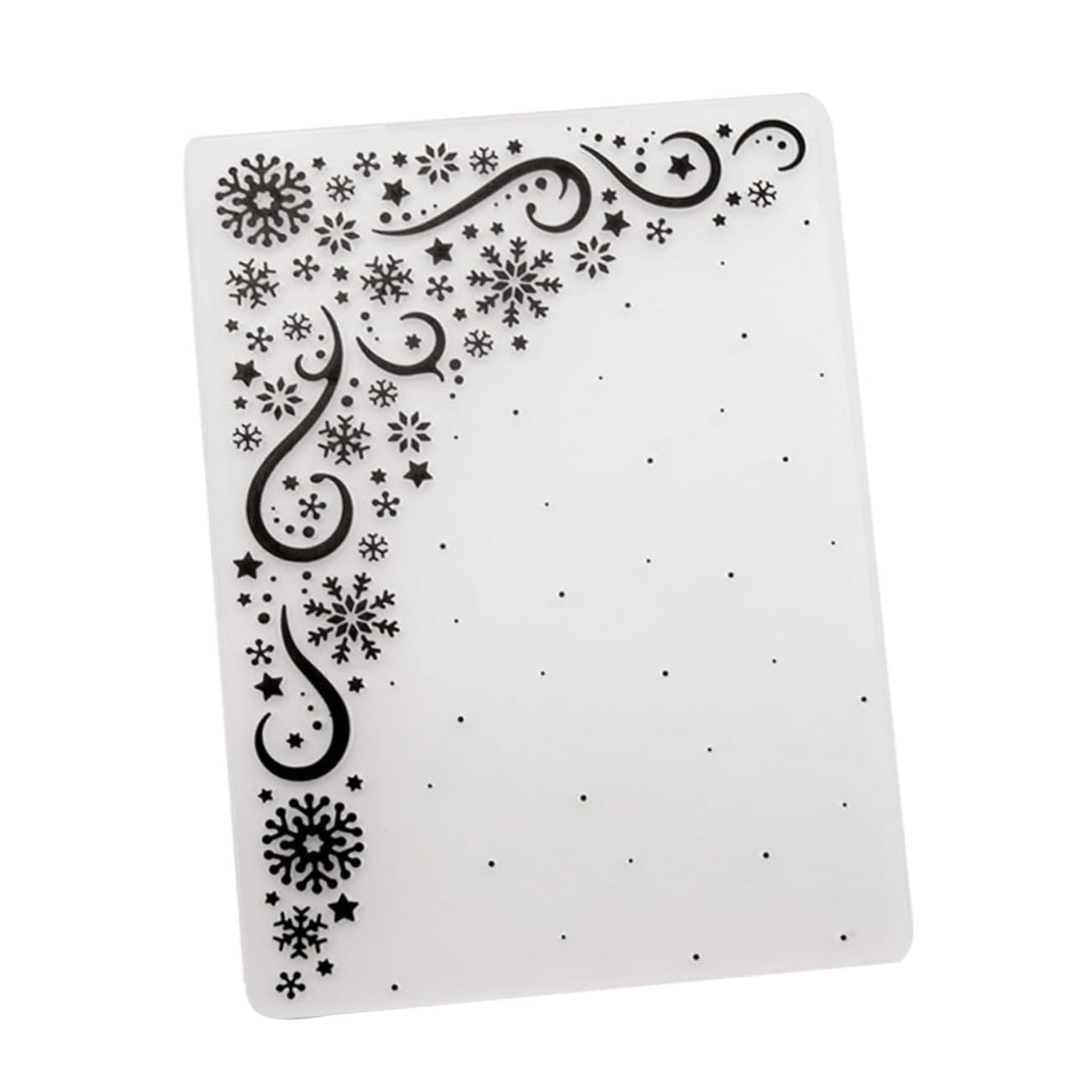 HOMSFOU Snowflake Embossing Folder Border Star Dies Stencil for DIY Album Decor Scrapbooking