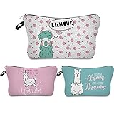 Llama makeup bag fun cartoon versatile purse (Alpaca-1)