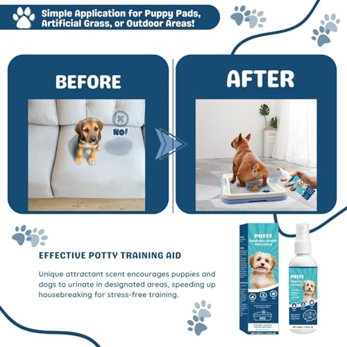 Wenmpopo Dog Potty Training Attractant Spray - for Indoor, Outdoor, or Pad Use, All Ages and Breeds,3.38 fl oz