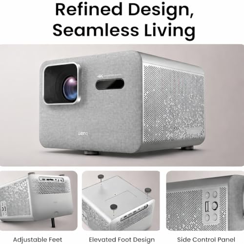Image of BenQ TK705STi 4K HDR Short Throw Projector, 3000 ANSI Lumens, Google TV, Netflix, Low Input Lag, Auto Image Adjustment, Bluetooth, HDMI 2.1, 150 inch Big Screen, MEMC, HDR10+, Compact Living Room Setup