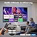 Beamer 4K【Netflix Zertifizierung/Autofokus】 Auto Keystone WiFi Bluetooth5.2 Mini Beamer, 28000 Lumen Full HD 1080P projektor 4K Heimkino, Smart projektor mit EIN-klick-Nutzung von Netflix/YouTube/D+