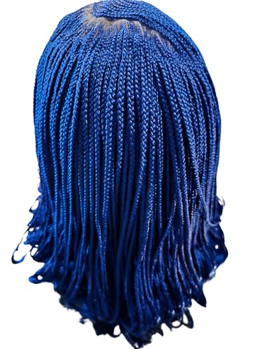 Perruque longue tricotée mèches brunes cheveux synthétiques lisses
