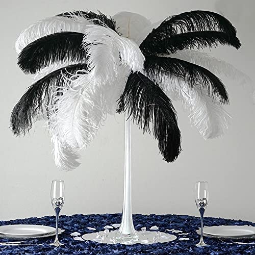 Balsacircle 12 Pcs 24" Tall White Glass Eiffel Tower Vases For Wedding Party Flowers Centerpieces Home Decorations Bulk Supplies #TOP3