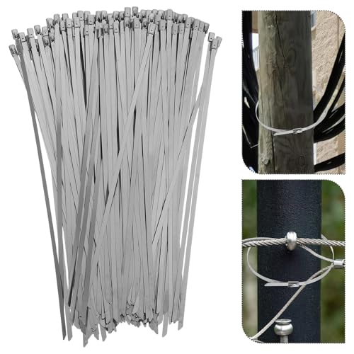 Bridas metálicas de acero inoxidable WOONEKY para cables y tuberías de techos 6
