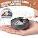 Maasechs 2 Pcs Mini Musical Instruments Mini Kalimba and Rain Drum with Drumstick 8 Keys Finger Thumb Piano and 6 Notes Steel Drum for Graduation Nurse Gift Adult Beginners(Silver)