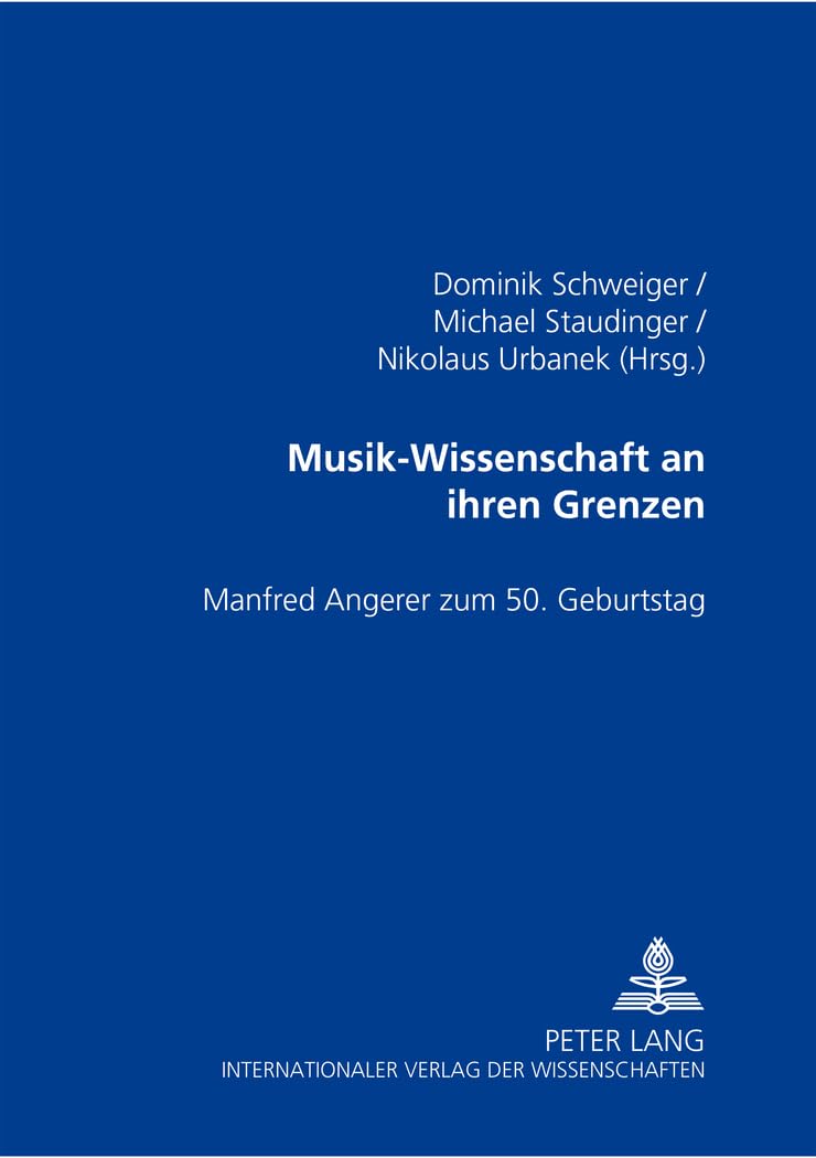Musik-Wissenschaft Manfred Angerer : le cadeau idéal pour chercheurs en musicologie