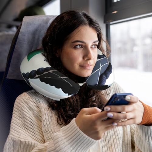 Almohada de espuma viscoelástica para viaje ergonómica miniatura 4