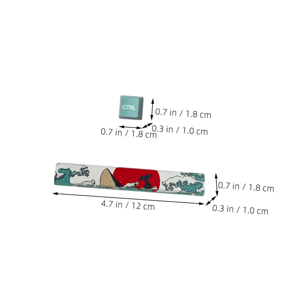 Set di Keycap per Tastiera Meccanica 129 Pezzi Pbt Tema Corallo