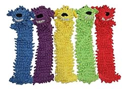 Multipet's 18-Inch Floppy Loofa Light Weight No Stuffing Dog Toys, Assorted Colors